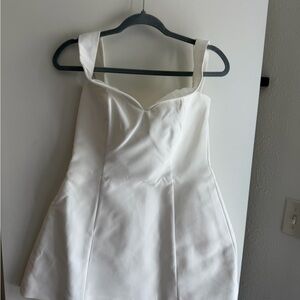 White Off the Shoulder Dress - wedding/bachelorette